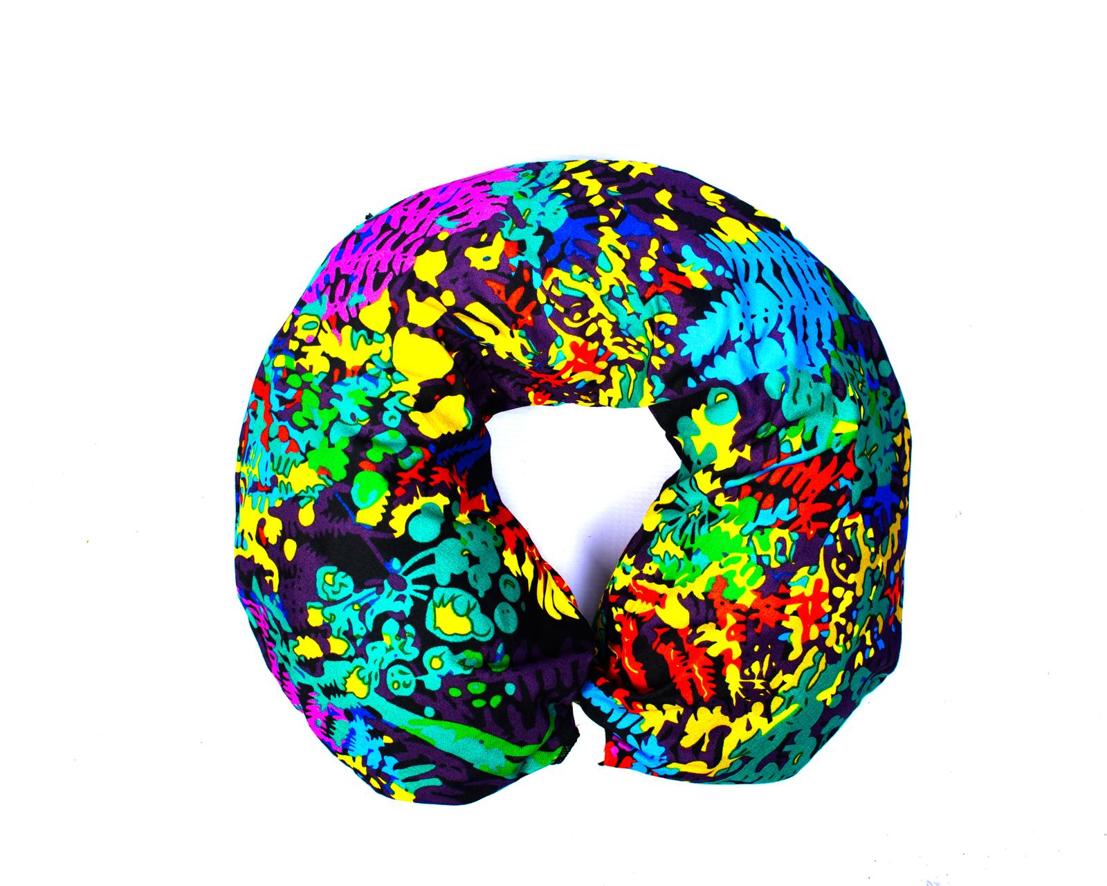 The Ope Travel Neck Pillow – Multicoloured African Print