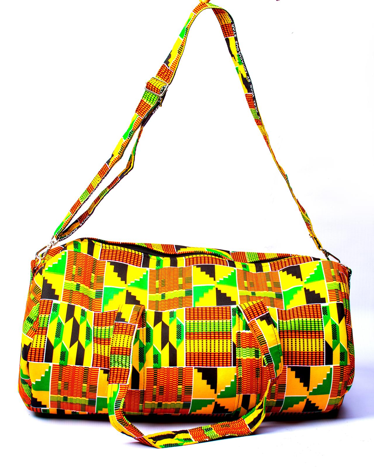 The Dele Duffle Bag – Multicoloured African Print Bag