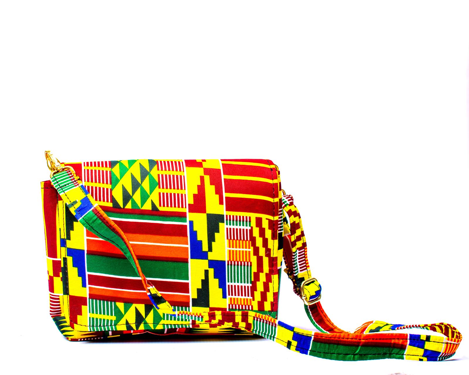 The Bami Crossbody Bag – Multicoloured African Print Bag