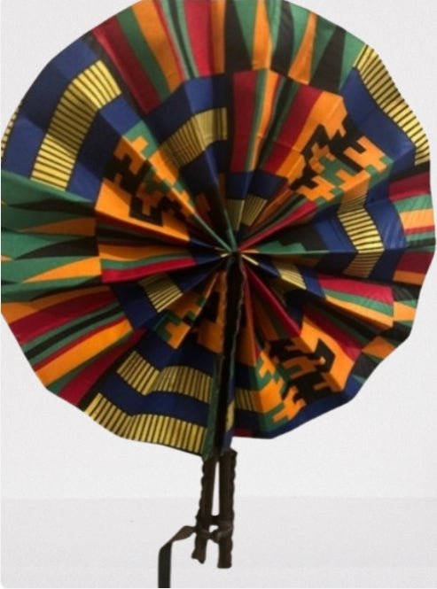 The Olusola Fan – Foldable African Print Hand Fan