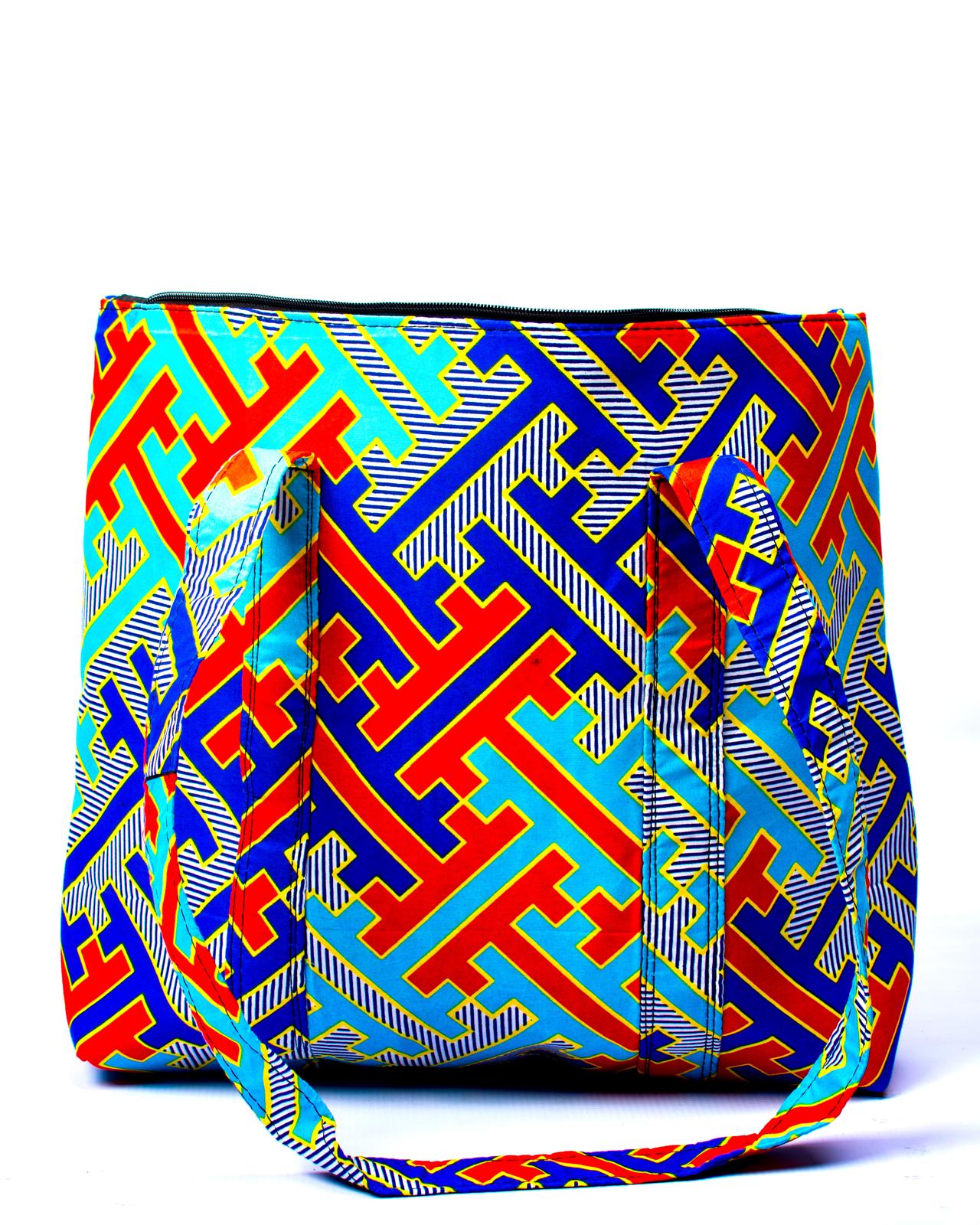 The Seun  Bag – Large African Print Statement Bag